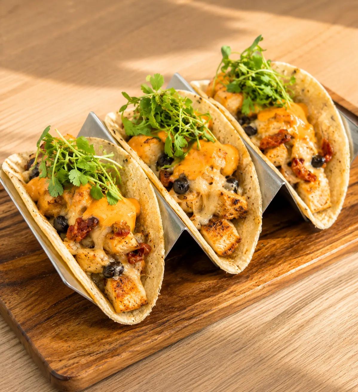 Popular item de Latin on Ocean Drive: BAJA CHICKEN TACOS